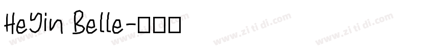 HeYin Belle字体转换